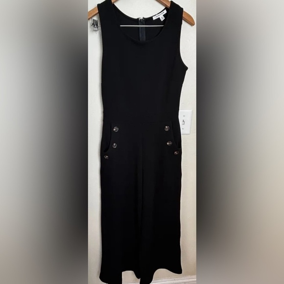 Jumpsuit: Caution to the Wind knitted button pocket jumpsuit size L - Picture 1 of 3